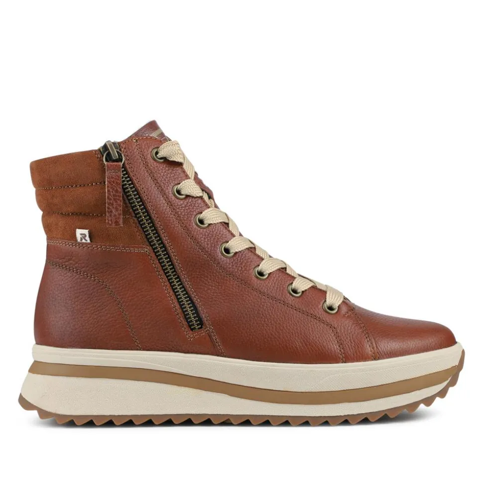 Platform Ankle Boots - Brown