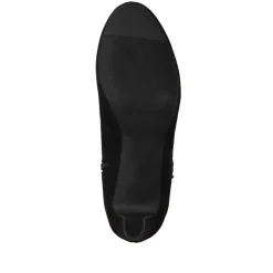 Platform-Heeled Ankle Boots - Black