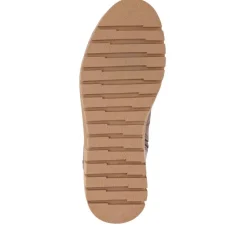 Platform Lace-Up Ankle Boots - Brown