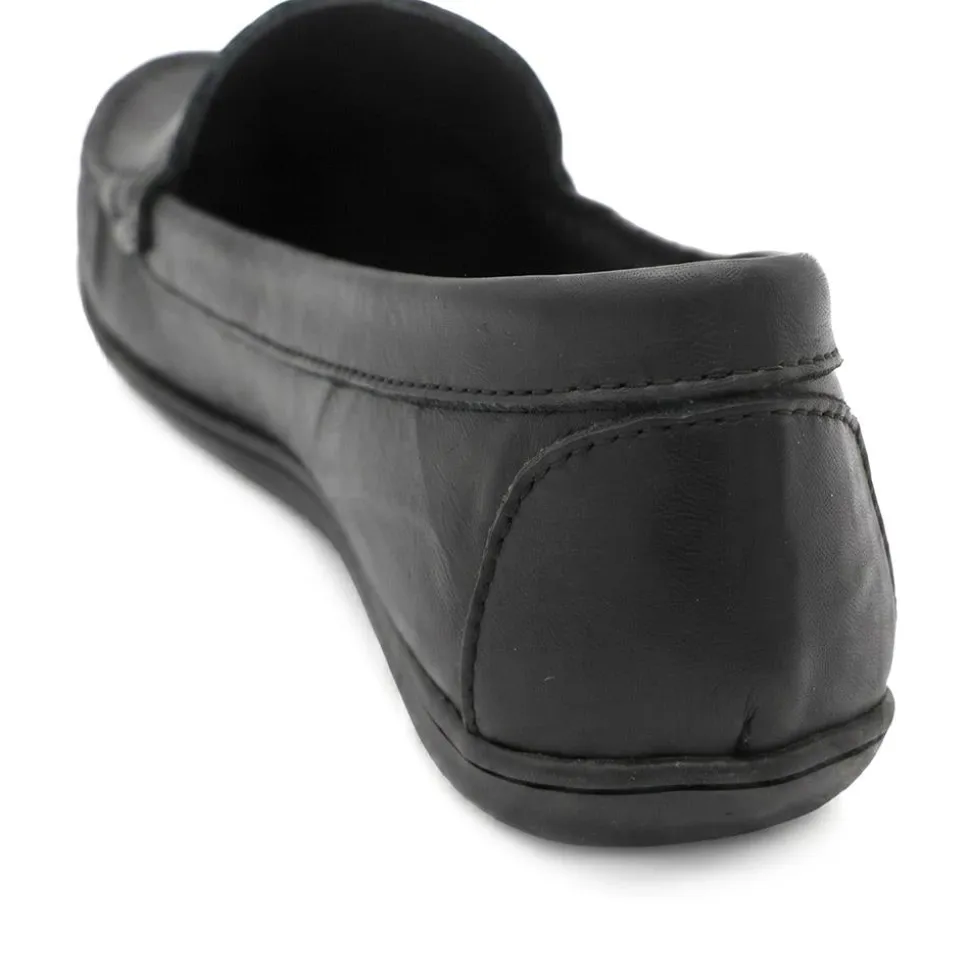 Premium Leather Moccasins - Black