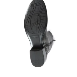 Rachel Medium Calf Fit Leather Rider Boots - Black