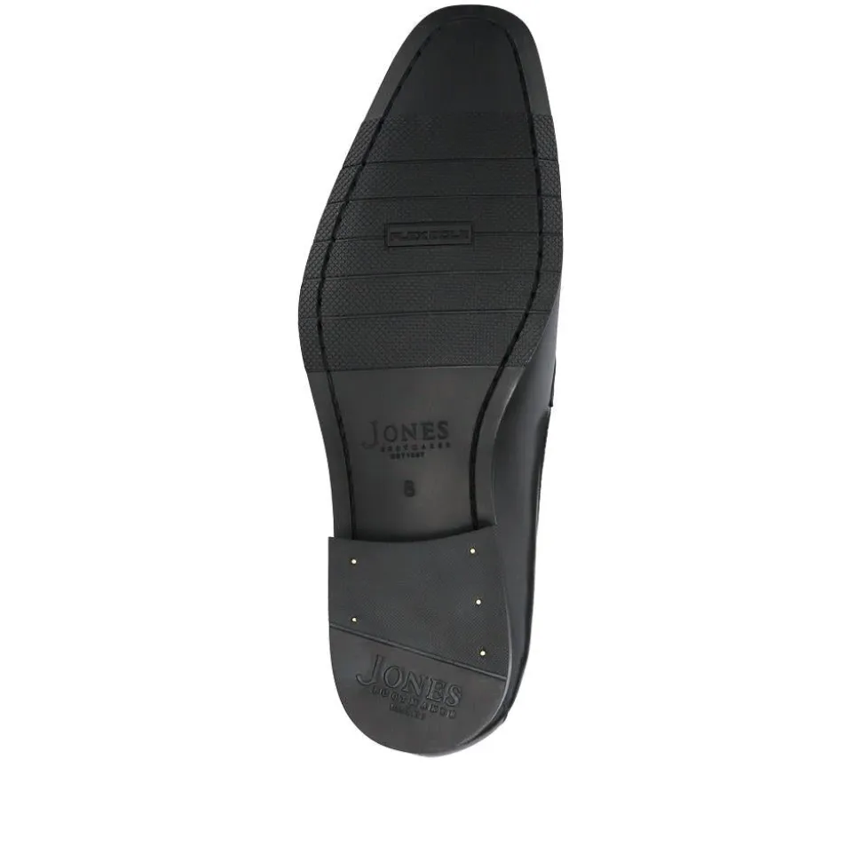 Ralphie Smart Leather Slip-On Shoes - Black