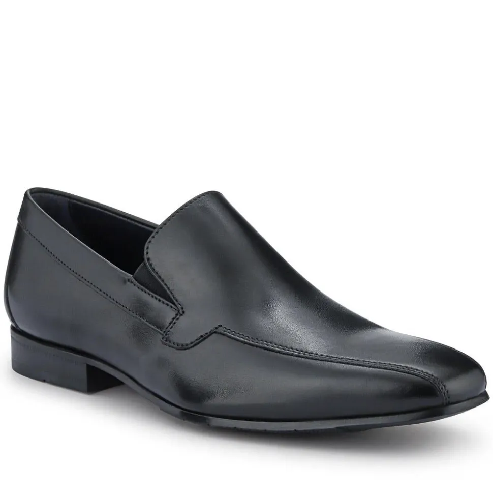 Ralphie Smart Leather Slip-On Shoes - Black