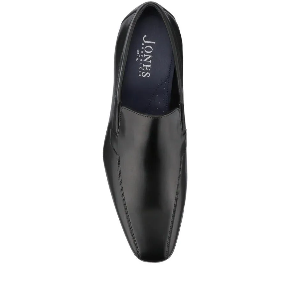 Ralphie Smart Leather Slip-On Shoes - Black