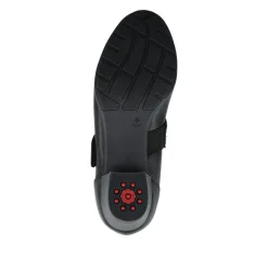 Relife Block Heel Touch Fasten Mary Janes - Black