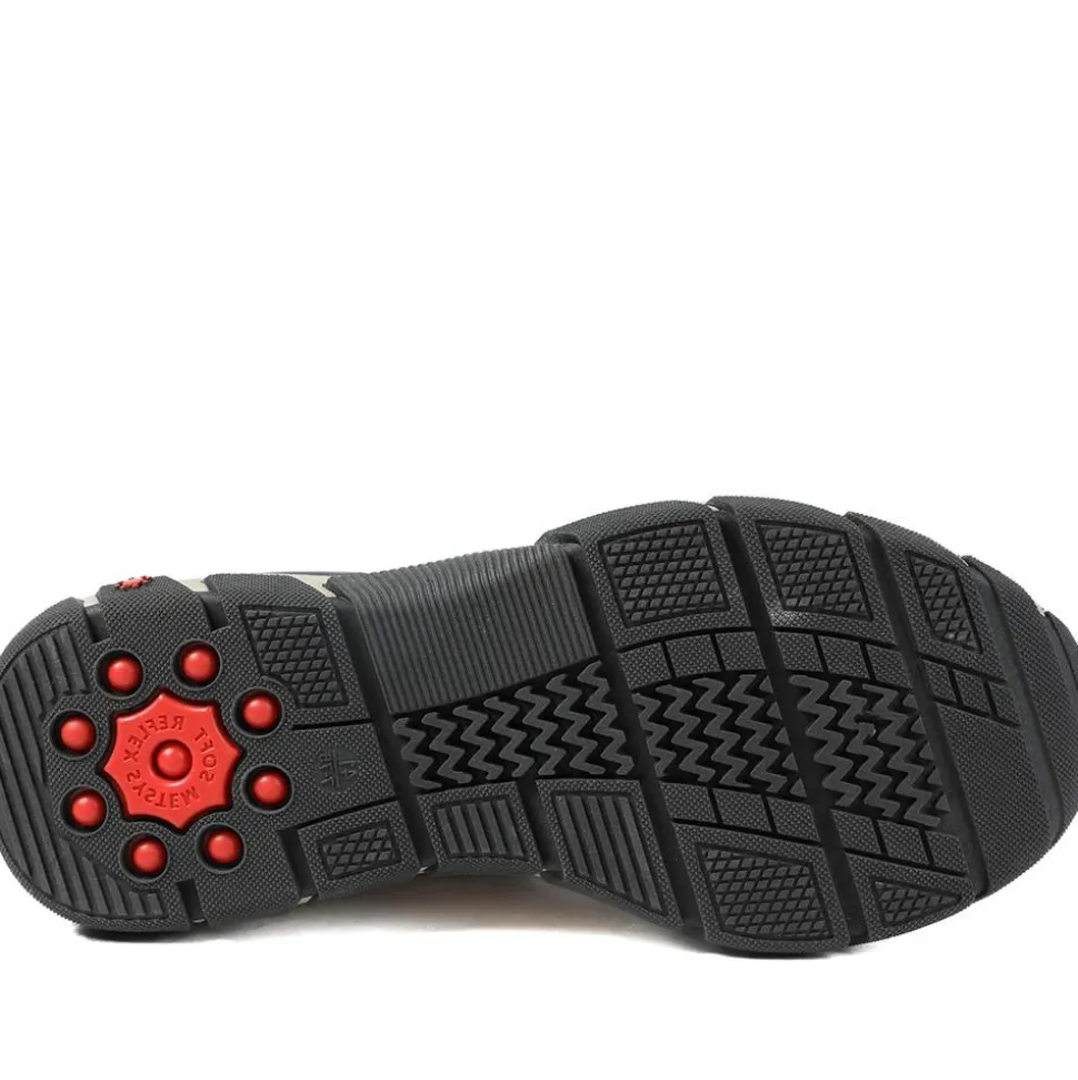 Relife Extra Wide Lace Up Rugged Trainers - Brown