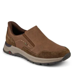 Relife Wide Fit Elasticated Slip-On Shoes - Cognac
