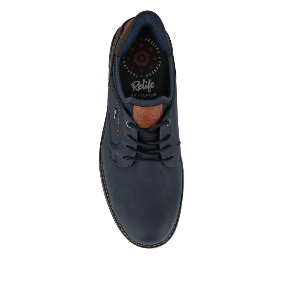 Relife Wide Fit Lace-Up Shoes - Navy