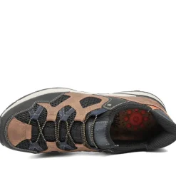 Relife Wide Fit Rugged Slip On Shoes - Brown