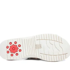 Relife Wide Fit Slip On Sandals - Brown