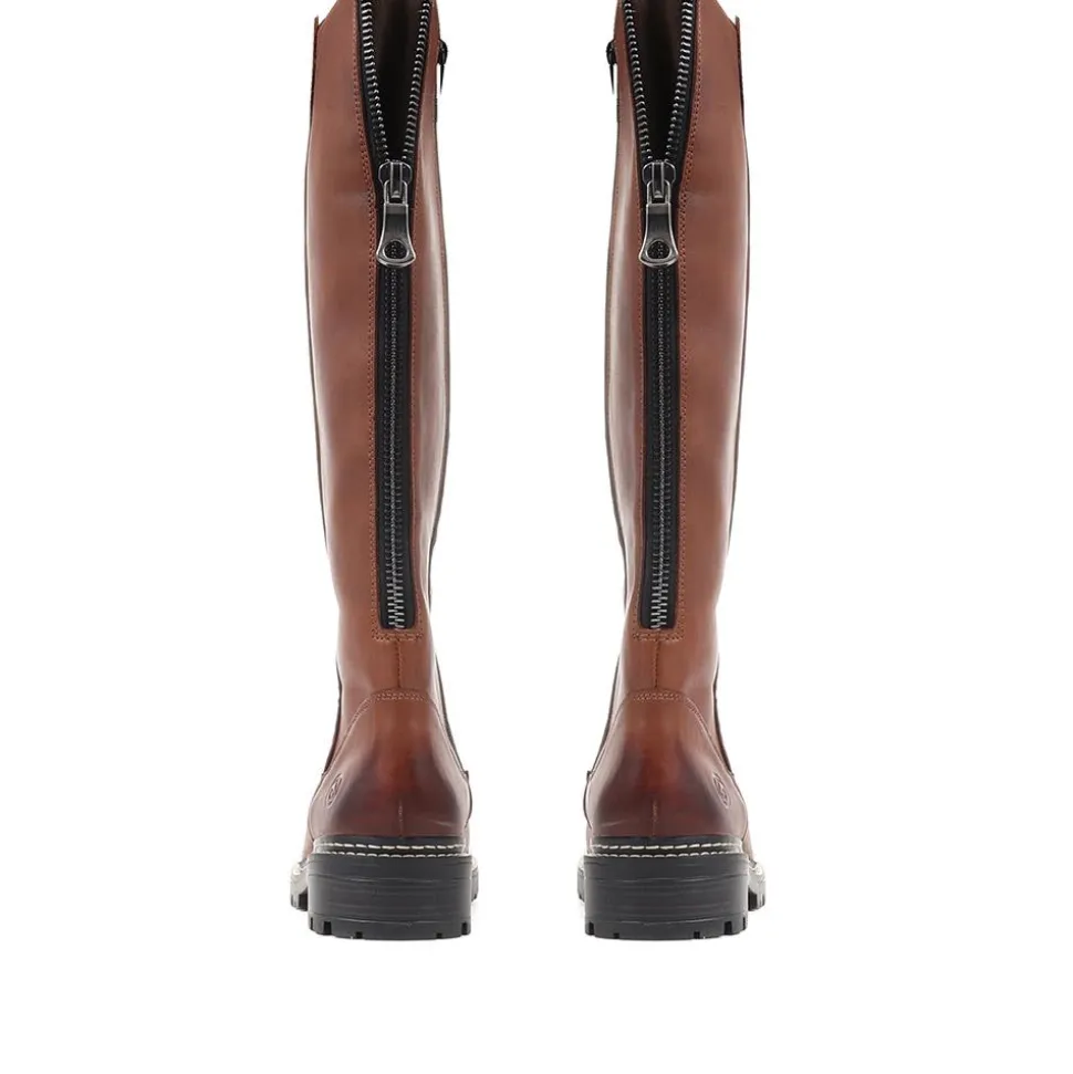 Remonte Dorndorf Leather Long Boots - Tan