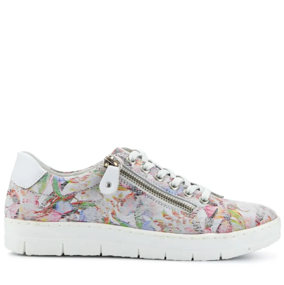 Remonte Wide Fit Leather Trainers - Multi
