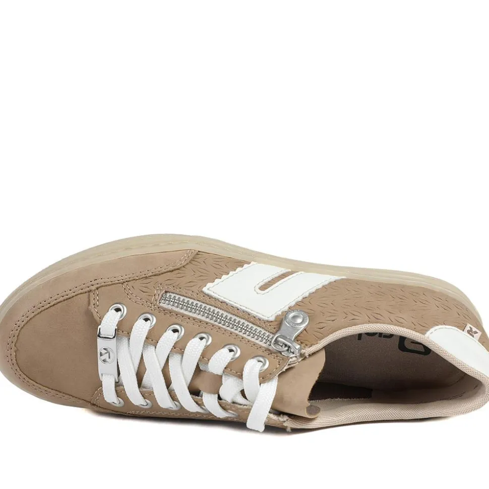 Rieker Altoz Zipped Trainers - Brown