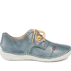 Rieker Angela Lace Up Shoes - Denim