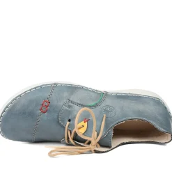 Rieker Angela Lace Up Shoes - Denim