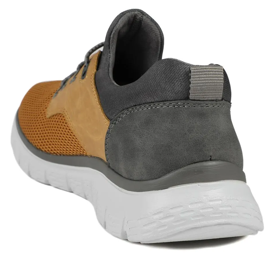 Rieker Breathable Bungee Lace Trainers - Yellow