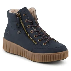 Rieker Chunky Zip Up Hi Tops - Navy
