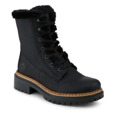 Rieker Cushioned Lace Up Boots - Black