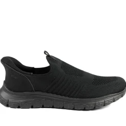 Rieker Elasticated Slip On Trainers - Black