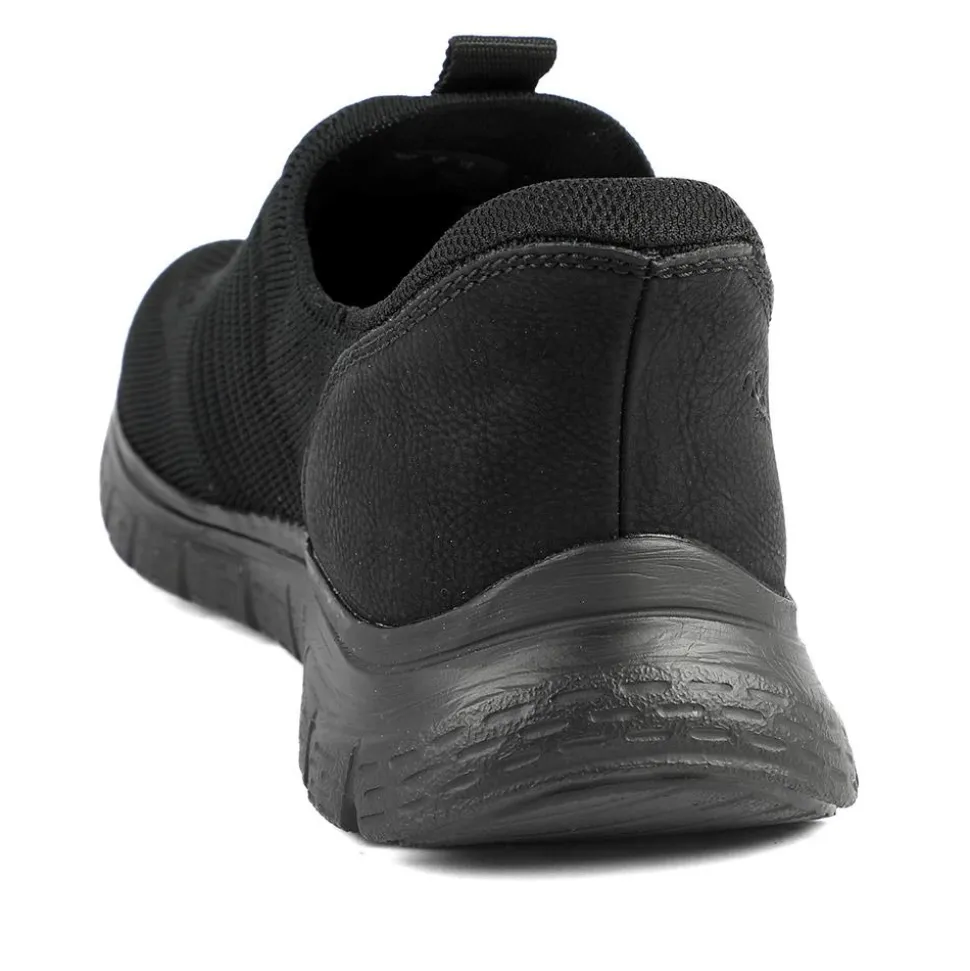 Rieker Elasticated Slip On Trainers - Black