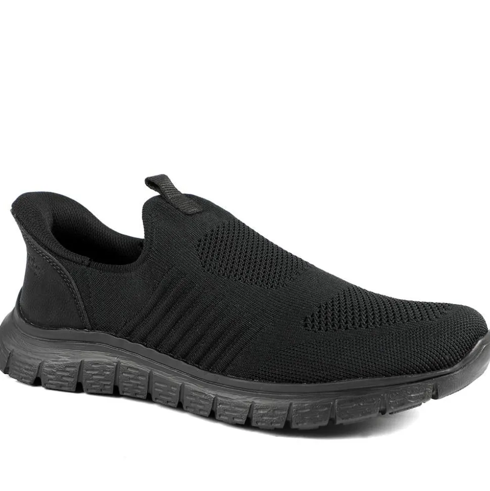 Rieker Elasticated Slip On Trainers - Black