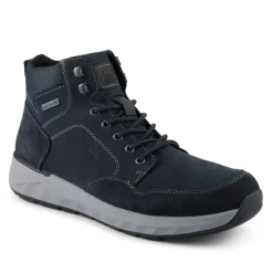 Rieker Extra Wide Cushioned Walking Boots - Navy