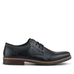 Rieker Extra-Wide Lace-Up Shoes - Black