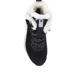 Rieker Fleece Lined Hiker Boots - Black