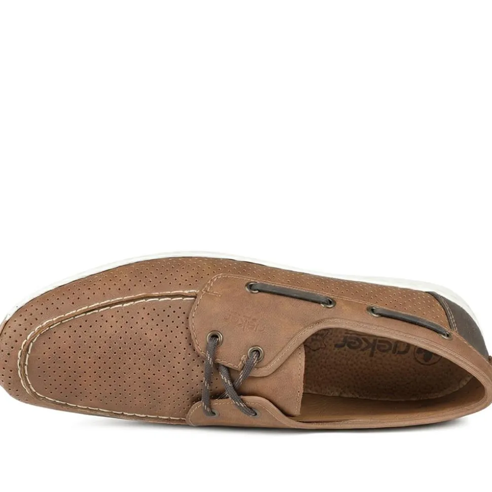Rieker Grippy Deck Shoes - Tan