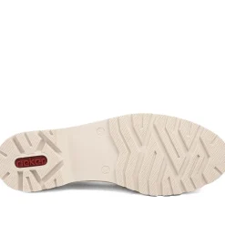 Rieker Grip Sole Buckle Moccasins - Beige