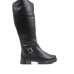 Rieker Knee-High Boots - Black