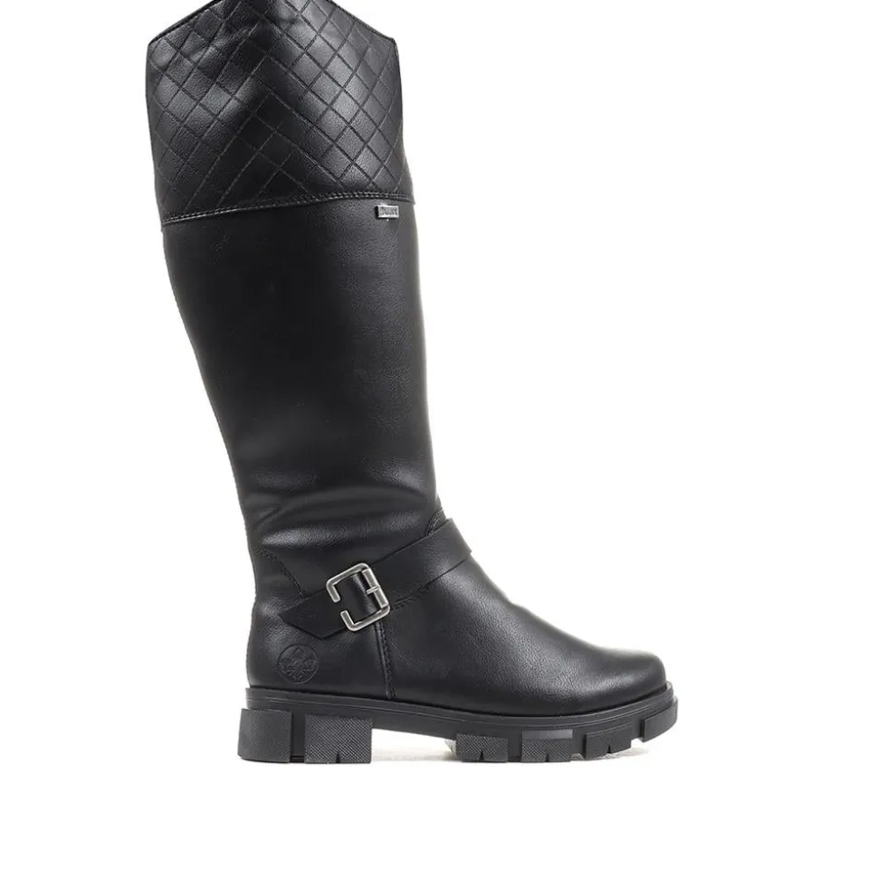 Rieker Knee-High Boots - Black