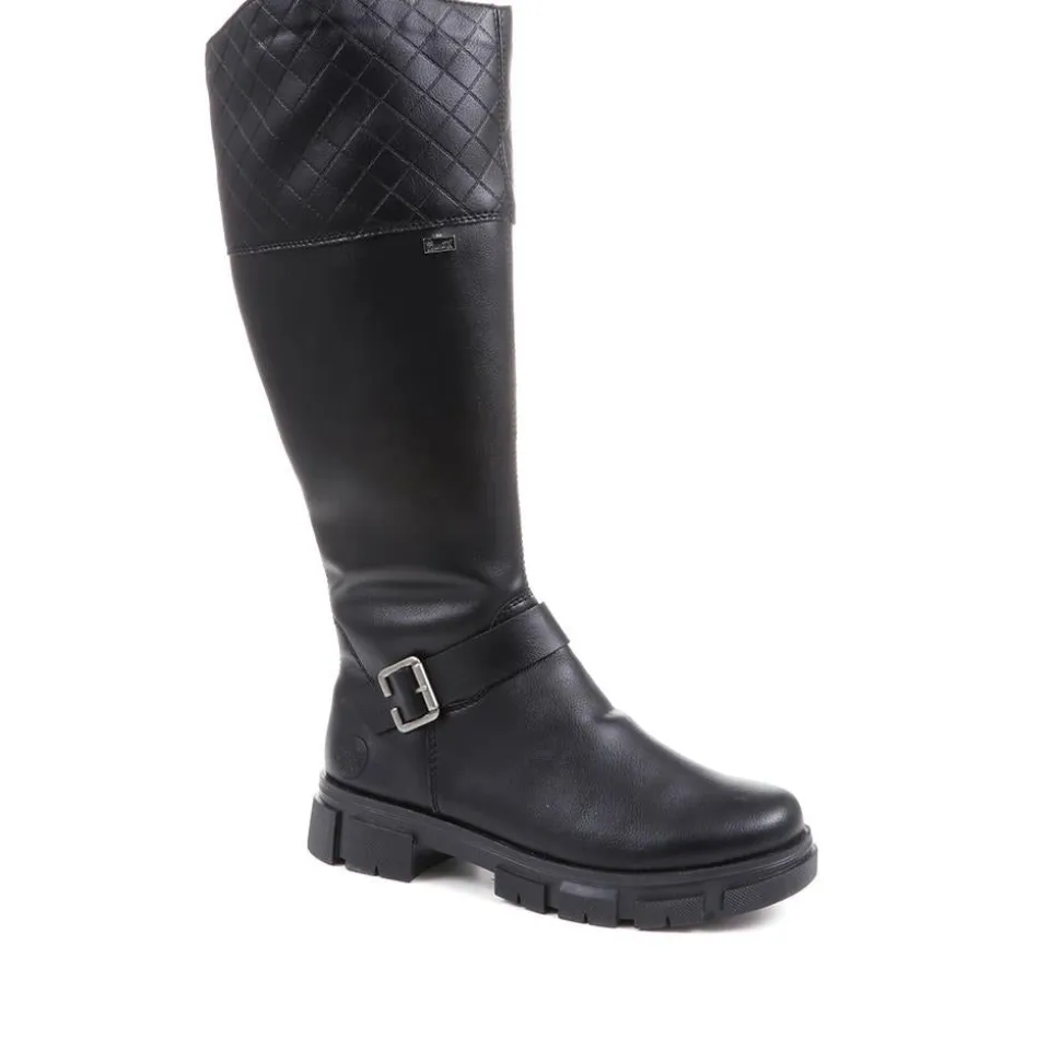 Rieker Knee-High Boots - Black