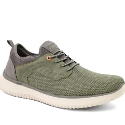 Rieker Lace Up Low Top Trainers - Khaki