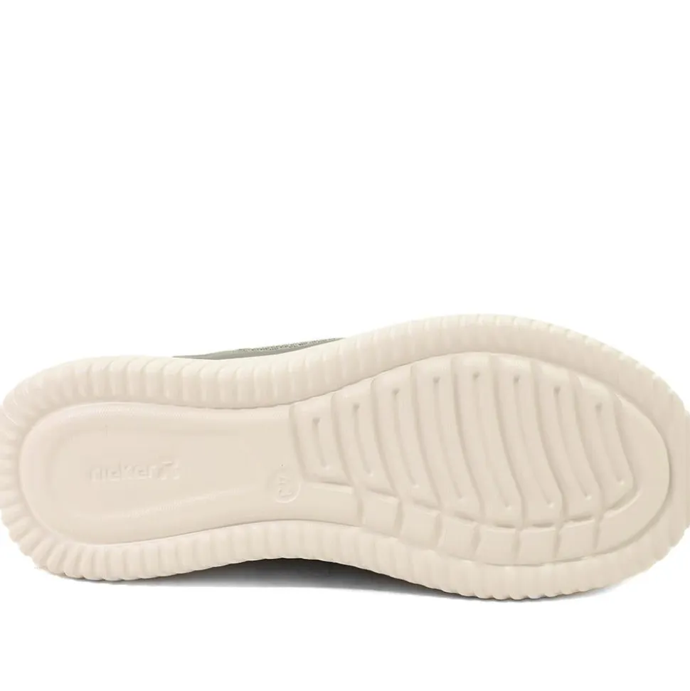 Rieker Lace Up Low Top Trainers - Khaki