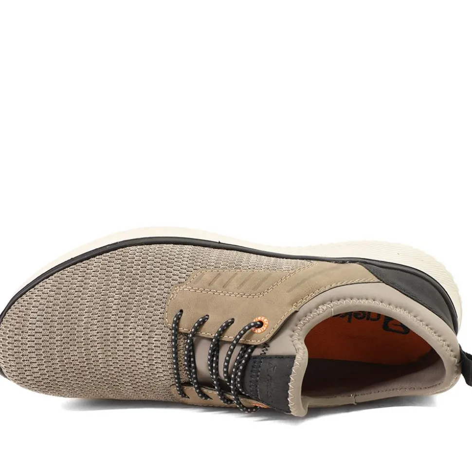 Rieker Lace Up Low Top Trainers - Light Grey
