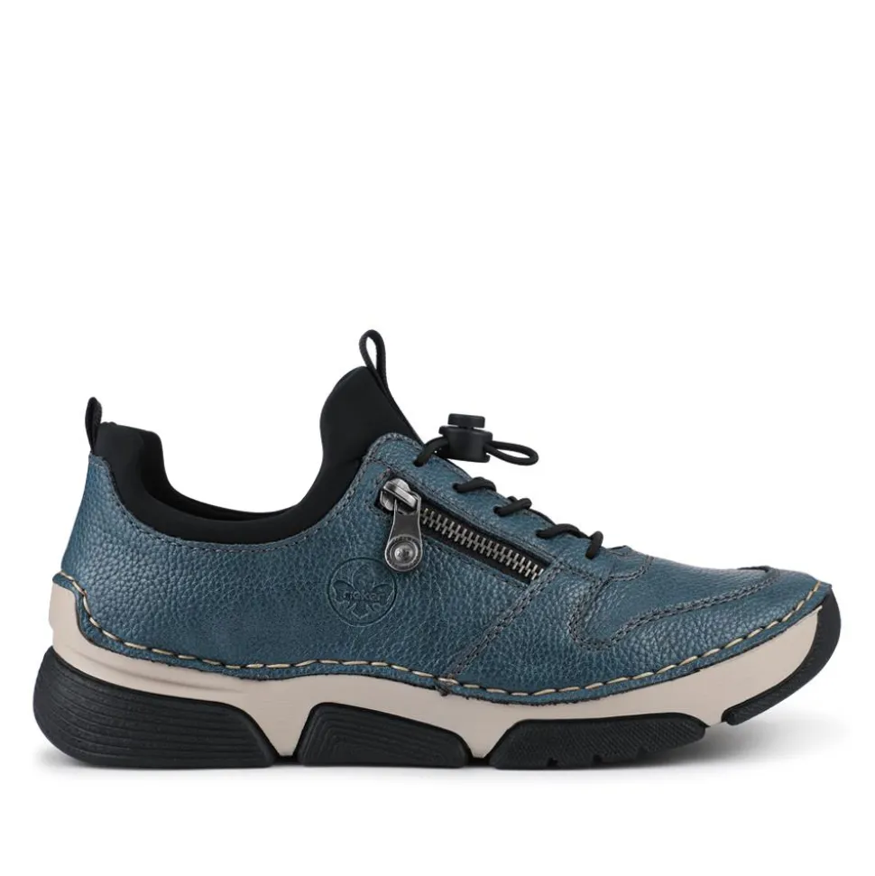 Rieker Lace-Up Trainers - Blue