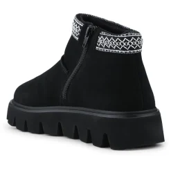 Rieker Leather Cushioned Shoes - Black