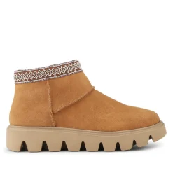 Rieker Leather Cushioned Shoes - Tan