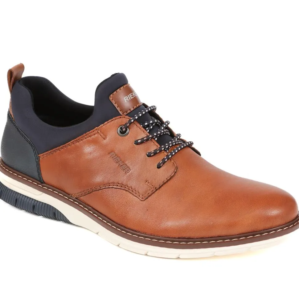 Rieker Leather Trainers - Tan