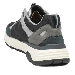 Rieker Low Top Lace Up Trainers - Black-Grey