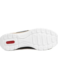 Rieker Memory Foam Zip & Lace Shoes - Navy