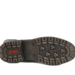Rieker Multi Zip Calf Length Boots - Grey