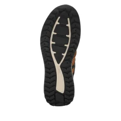 Rieker Rugged Leather Trainers - Brown