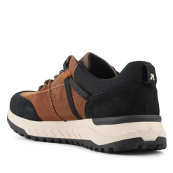 Rieker Rugged Leather Trainers - Brown