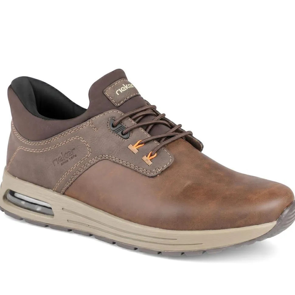Rieker Slip On Bungee Lace Shoes - Brown