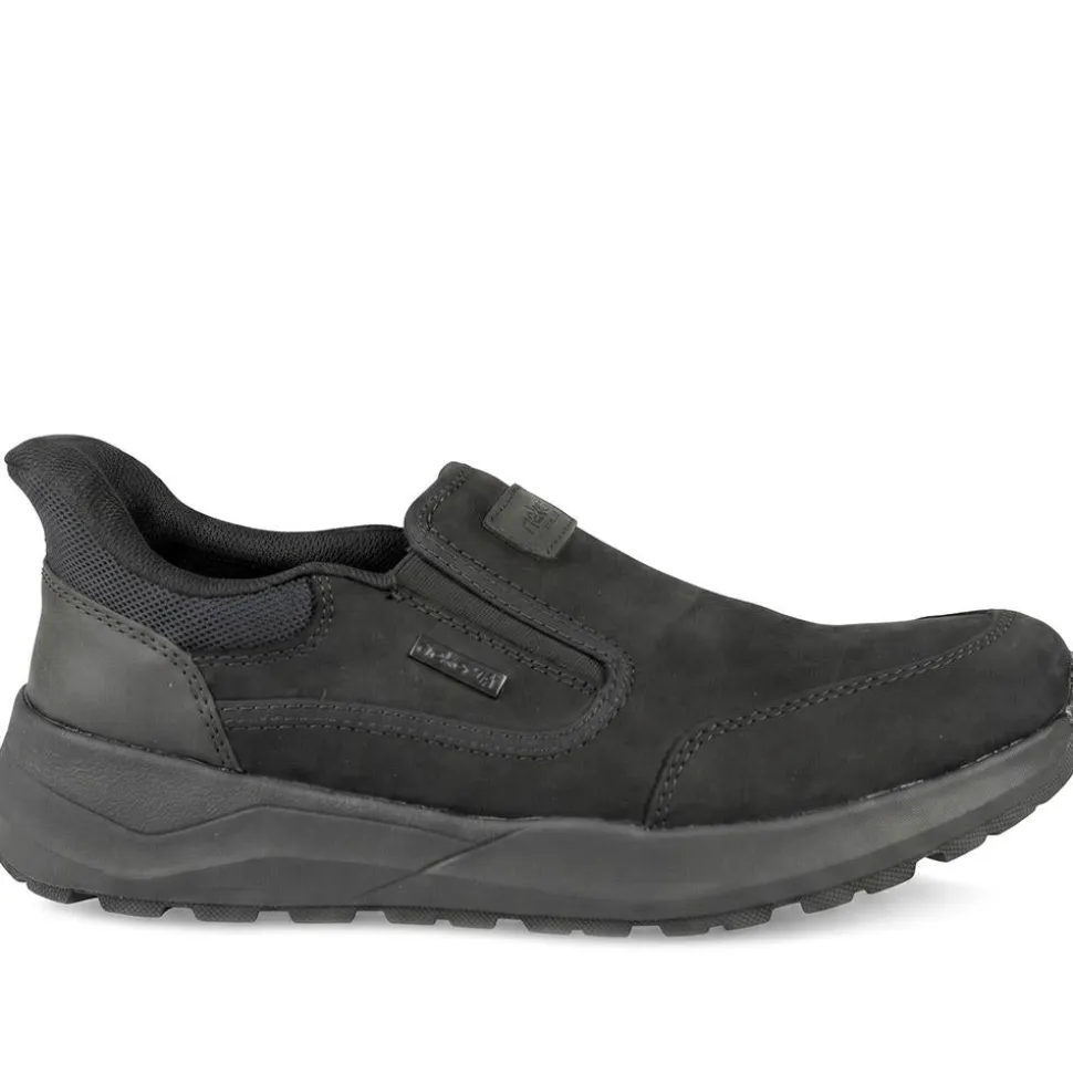 Rieker Slip On Grippy Shoes - Black