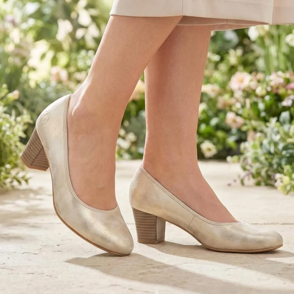 Rieker Smart Court Shoes - Gold