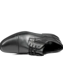 Rieker Smart Leather Lace Up Shoes - Black