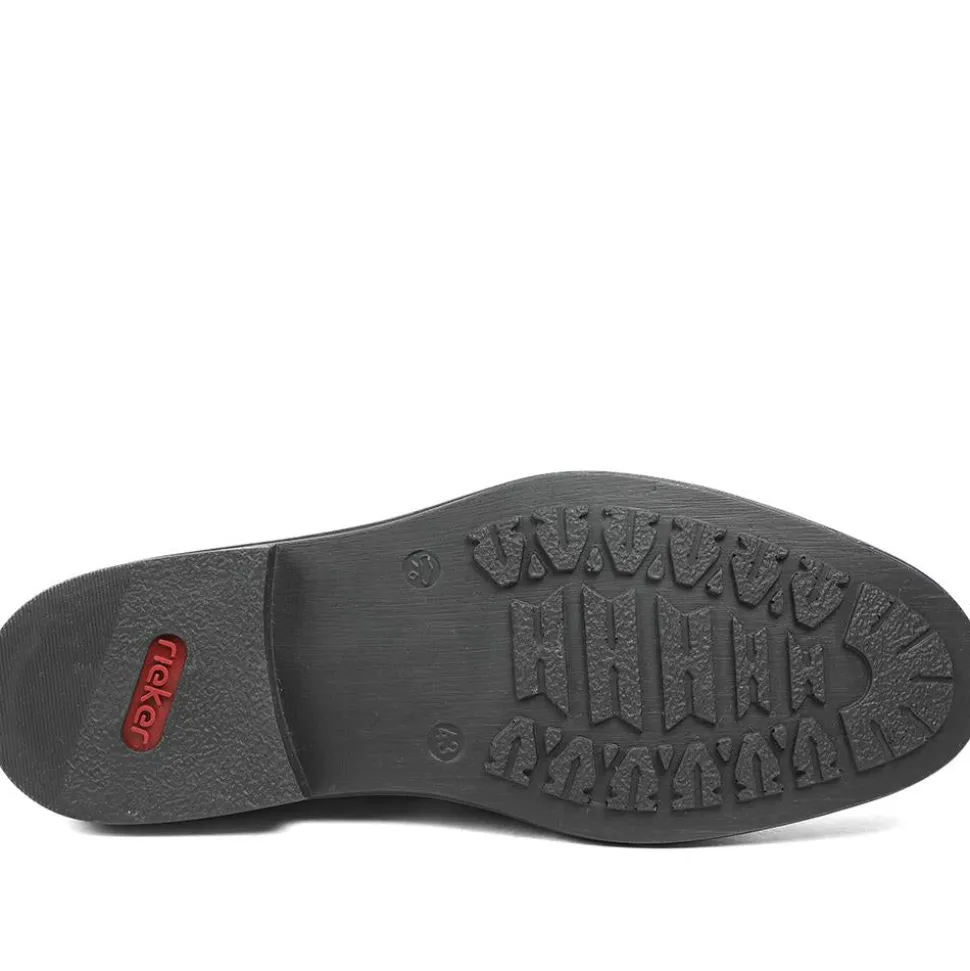 Rieker Smart Leather Lace Up Shoes - Black
